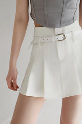 Love Parade Pleated Skirt With Belt