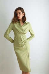 Bree Ruched Midi Dress