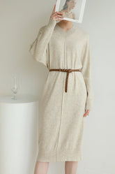 Nature Gift Cashmere And Wool Blend Dress