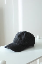 That Girl Denim Cap - Black