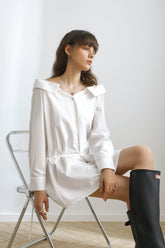 June Cold Shoulder Shirt Dress