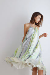 Mystery Pleated Maxi Dress