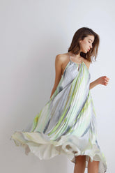 Mystery Pleated Maxi Dress