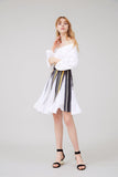 ALICE IN WONDERLAND WOOL AND CHIFFON WRAP SKIRT-SKIRTS-My Dearest