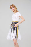 ALICE IN WONDERLAND WOOL AND CHIFFON WRAP SKIRT-SKIRTS-My Dearest