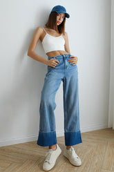 Flipped Wide Leg Jeans