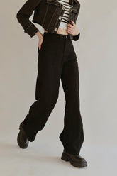 Chic Lab Wide Leg Jeans - Black