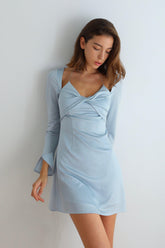 Frozen Acetate Mini Dress