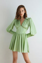 Entrance Satin Mini Dress