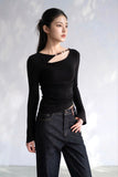 Pierce Lyocell And Acetate Cutout Top