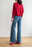 Rainy Day Knitted Cardigan - Red