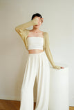 Gala Acetate Pants - White