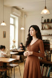 Serena Mini Dress - Bronze