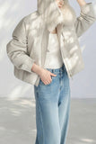 Jodie Leather and Fur Down Jacket - Limited Time Offer