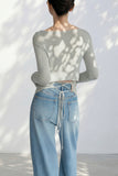 Macy Lace Up Wool Top