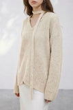 Blink Belted Sweater - Beige