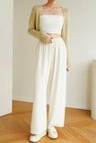 Gala Acetate Pants - White