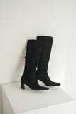 Mabel Suede Ankle Boots - Black