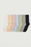 Soft Shade Ribbed Cotton Socks