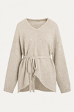 Blink Belted Sweater - Beige