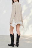 Blink Belted Sweater - Beige