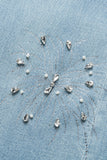 Firework Embellished Wide Leg Jeans