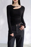 Pierce Lyocell And Acetate Cutout Top