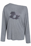 The Top Lyocell And Silk T-Shirt - Grey
