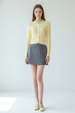 Macaroon Embellished Cropped Cardigan