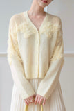 In The Cloud Wool And Mohair Cardigan - Yellow