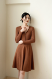 Serena Mini Dress - Bronze