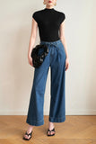 Le Crop Wide Leg Jeans