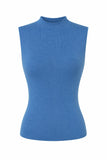 Ingrid Merino Wool Tank - Blue