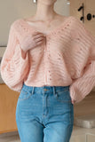 Feather Alpaca Wool and Wool Cardigan