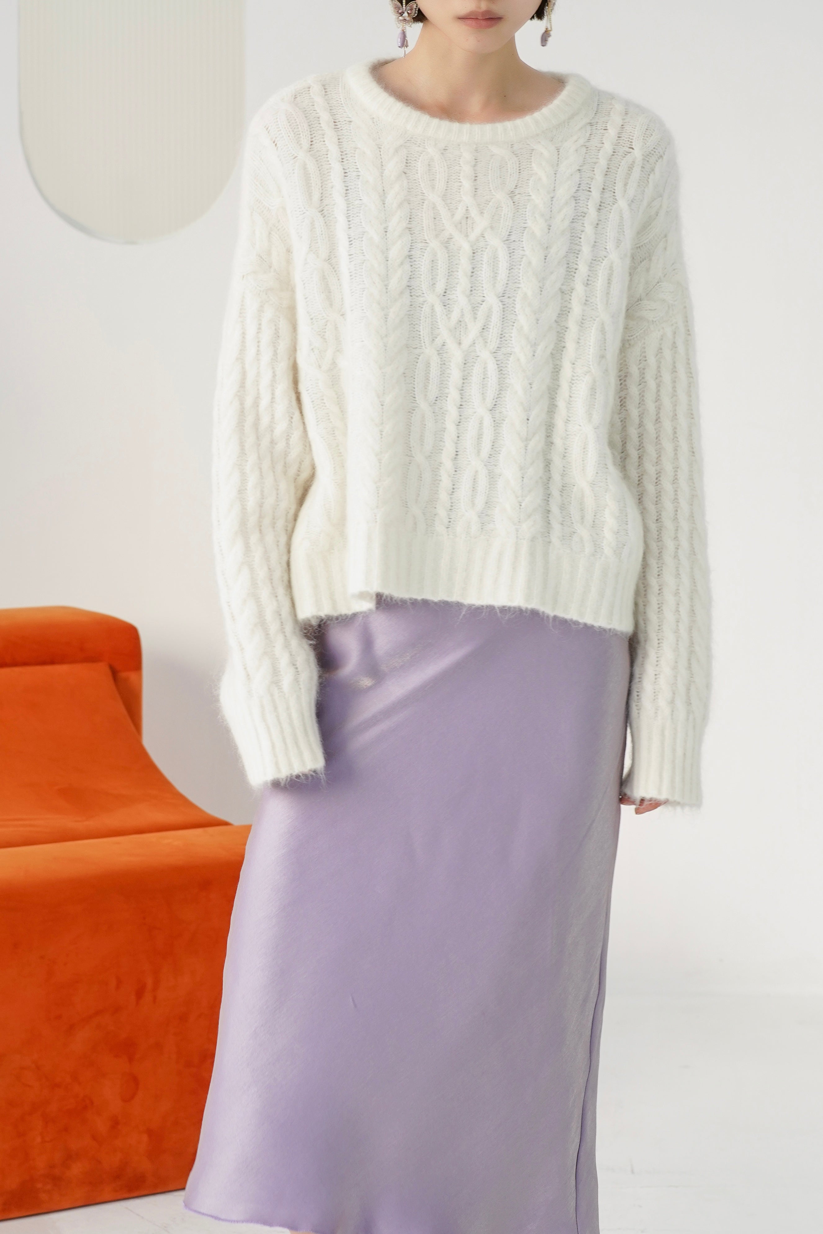 Me Time Mohair And Wool Blend Sweater - White