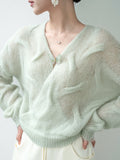 Jade Mohair And Wool Sweater