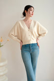 Rainy Day Knitted Cardigan - Beige