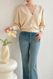 Rainy Day Knitted Cardigan - Beige