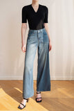 Contour Lyocell Wide Leg Jeans