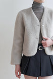 Nicole Faux Fur Coat - Grey