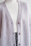 Wanted Alpaca Wool Cardigan - Purple