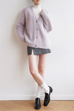 Wanted Alpaca Wool Cardigan - Purple