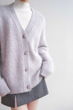 Wanted Alpaca Wool Cardigan - Purple