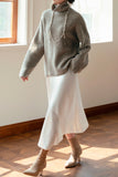 Astrid Turtleneck Ribbed Wool Sweater
