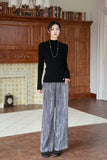 Blossom Velvet Wide Leg Pants