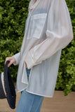 Fresh Sheer Organza Shirt