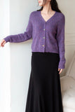 Love Sparks Wool And Raccoon Yarn Cardigan