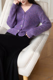 Love Sparks Wool And Raccoon Yarn Cardigan