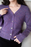 Love Sparks Wool And Raccoon Yarn Cardigan