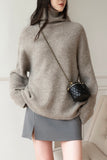 Astrid Turtleneck Ribbed Wool Sweater